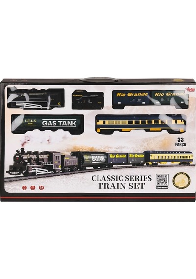 Mey İthalat Ff-1601c Işıklı Ve Sesli 33 Parça Clic Tren - Vardem Oyuncak