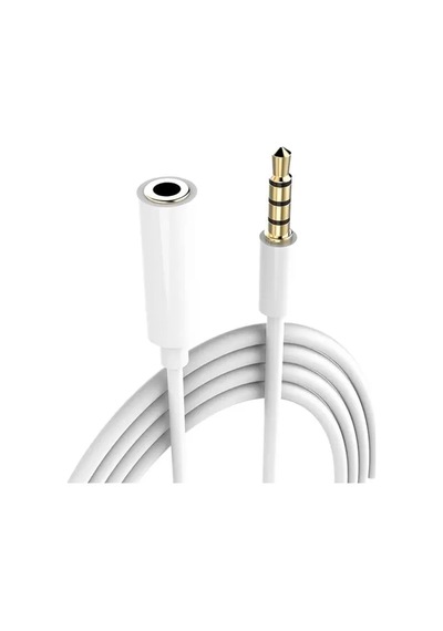 Sh Powermaster Pm-17603 3.5 Mm Erkek/dişi 4 Boğumlu Aux Stereo Uzatma Kablosu 1 Metre Najmaddin