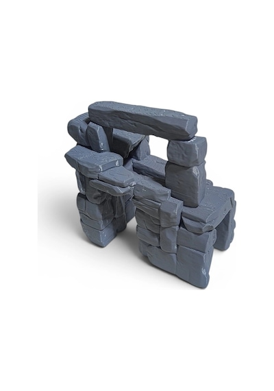 3d Petg Akvaryum Kaya Ve Taş Oluşumu Batabilen Harabe Süs Kp3d20315