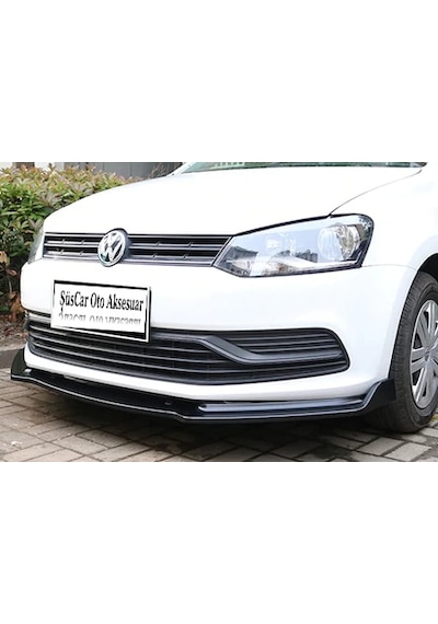 Polo 09-16 Arası Esnek 3 Parça Abs Lip Piano Black Flaplı Kanatlı