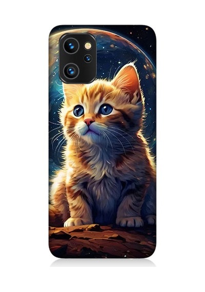 Reeder S19 Max Pro Uyumlu Uzayda Kedi Desenli Silikon Kılıf