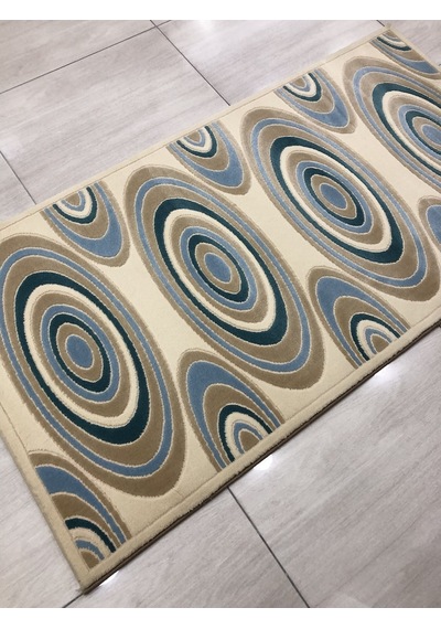 Saray Halı Vizyon 11169 Rm 80X150 Krem Mavi Küçük Ölçü Halı !