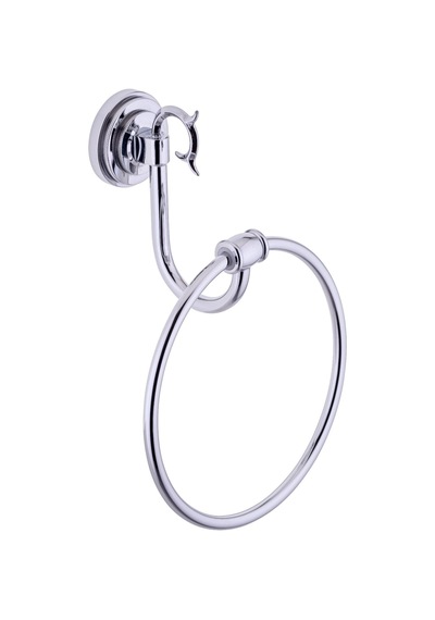 İsaoğlu Yapı Pirinç Banyo Havluluk Vintage Tasarım Banyo Set Premium Havluluk Gümüş