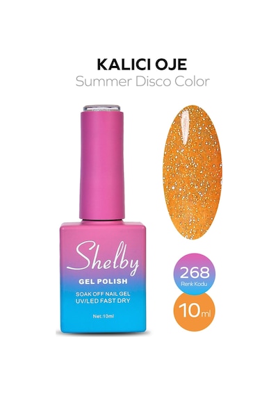 Shelby 10 Ml. A268 Disko Yaz Renk Kalıcı Oje