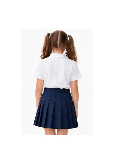 Erkek Kız Çocuk Polo Yaka Kısa Kollu Tişört Bgl-st05505 Beyaz