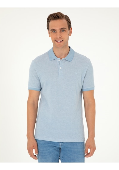 Pierre Cardin Erkek Mavi Tişört 50297406-vr036 Mavi