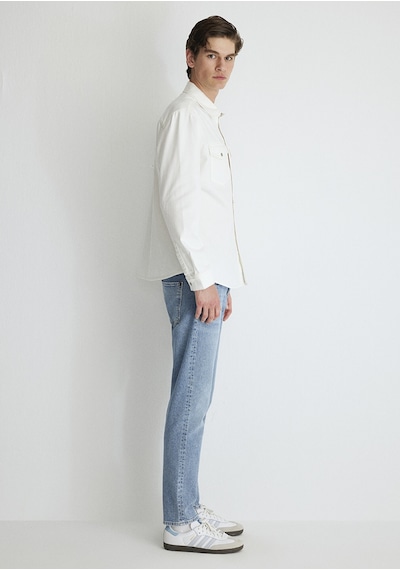 Mavi - Ted Casual Ekru Jean Gömlek 0210909-86620 Ekru