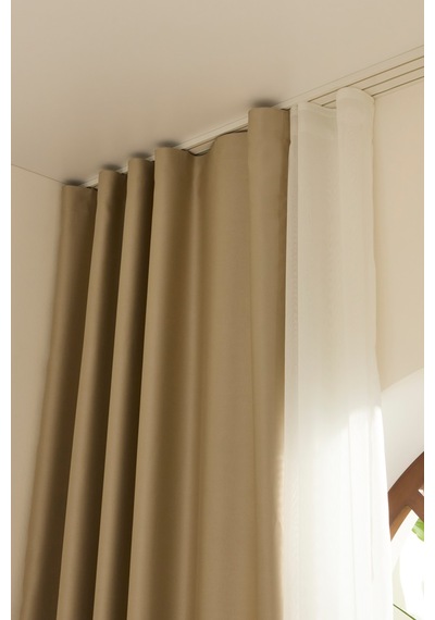 Kaşmir Home Harper Star Blackout Koyu Taş Perde 150x270 Cm Koyu Taş