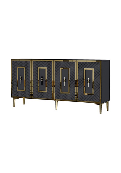 Ka1510ag Puma Konsol, Tv Sehpası Antrasit-gold 150cm Antrasit / Koyu Gri - Gold Ka1510ag Puma Konsol, Tv Sehpası Antrasit-gold 150cm Antrasit / Koyu Gri - Gold