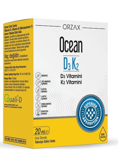Ocean Yılbaşı Seti: Extramag 60 Tablet + Ocean D3 K2 Damla 20 Ml