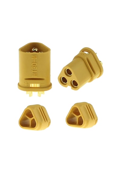 Mt30 3 Pin Plug Dişi Erkek Konnektör Soket Çift Rc Lipo Pil Batarya Akü Bağlantı
