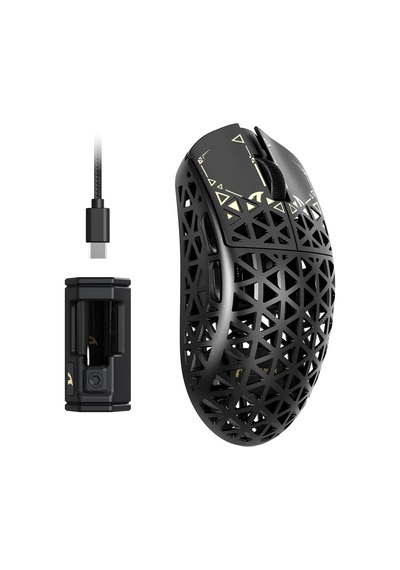 R5 Ultra Karbon Fiber Hyperspeed Kablosuz Gaming Mouse 39g Süper Hafif, Paw3950max Sensör, 42000 Dpı, 8000hz Kablo