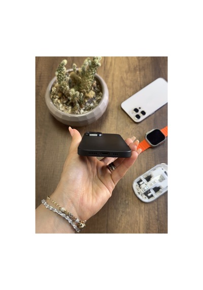 İphone 13 Uyumlu Süper İnce Mat Ultra Thin Silikon Kılıf Çöl