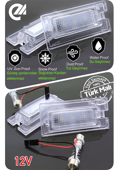 Mını John Cooper Works R50 R52 R53 2001-2008 Canbus Led Plaka Aydınlatma Ledi Lambası