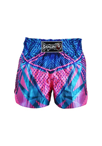 Dragondo Mt3041 Muay Thai Kick Boks Şortu Dijital Baskılı Şort Pembe