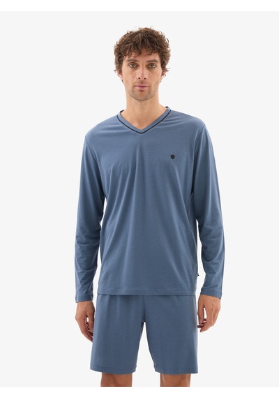 Erkek Pijama Takımı 40782 - Mavi Mavi