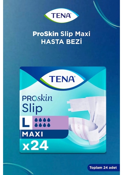 Tena Proskin Slip Maxi Bel Bantlı Yetişkin Bezi L - 192 Adet