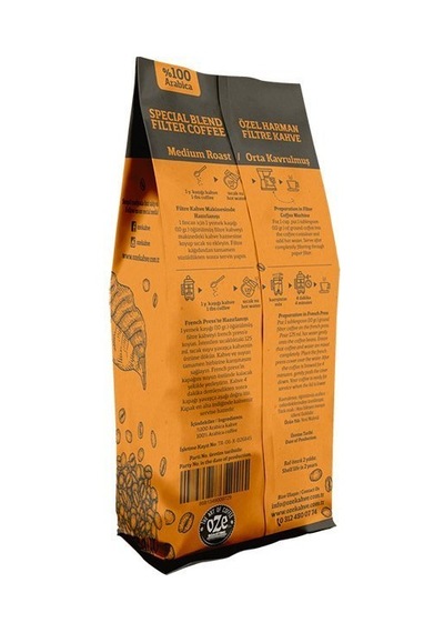 Oze Special Blend Filtre Kahve 4 x 250 G Makine Kağıt Filtre - Metal Filtre