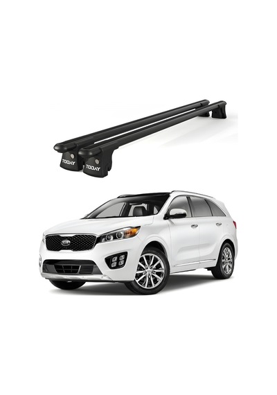 Trio-ıı Kia Sorento 2015 Ve Sonrası Uyumlu Siyah Kilitli Ara Atkı 135cm Port Bagaj Tavan Barı