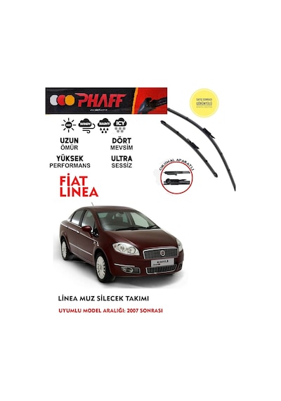 Fiat Linea Muz Silecek Takımı 2013 Model Araca Özel