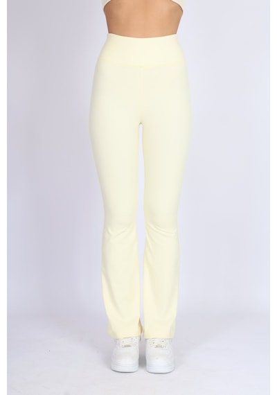 Soft&Basic Kadın 2'li İspanyol Paça Flare Yoga Tayt Pantalon Siyah-mavi Soft&Basic Kadın 2'li İspanyol Paça Flare Yoga Tayt Pantalon Siyah-mavi