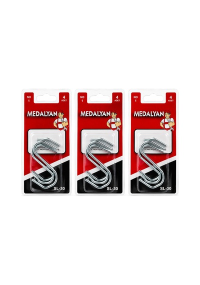 48 Adet No-1 - Küçük S Kanca 12x4pcs 5570 Çok Renkli