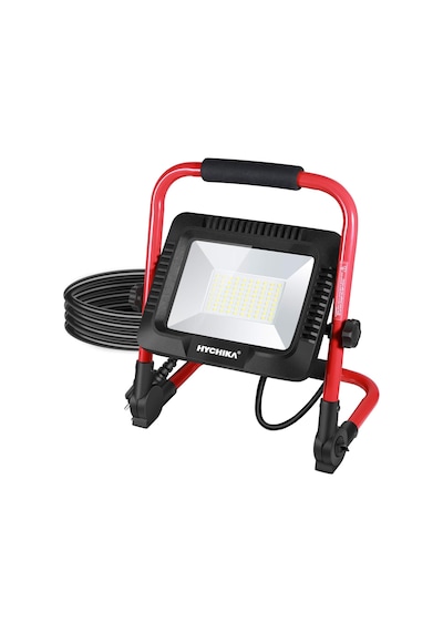 Led Şantiye Projektörü, 50 W, Hychıka Led Projektör, 5500 Lm, 6500 K, Su Geçirmez Ip65 Çalışma