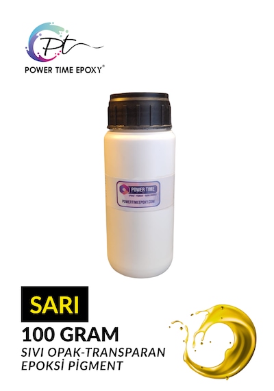 Opak & Transparan Sıvı Pigment Boya 100 Gram / Sarı / Epoksi Için
