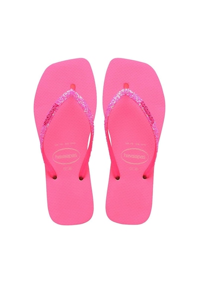 Square Glitter Neon Pink Kadın Terlik-4800 Neon Pink