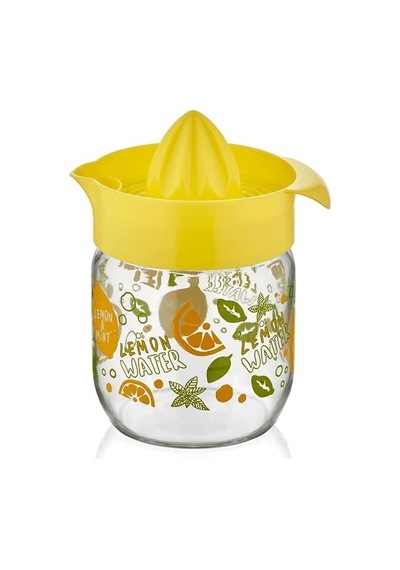 Limon Sıkacağı Cam Sıkacak 415 Ml, Bpa İçermez Narenciye Sıkacağı Sarı