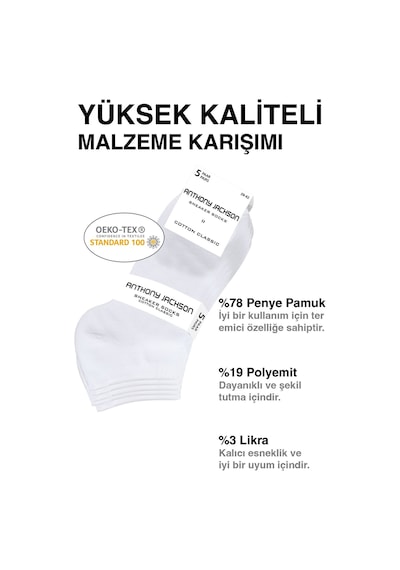 Giorgina Ferri 10'lu Kutu Bambu Premium Dikişsiz Bay - Sneaker Çorap