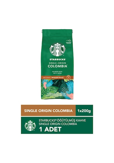 Starbucks Single - Origin Colombia Öğütülmüş Kahve 200 G