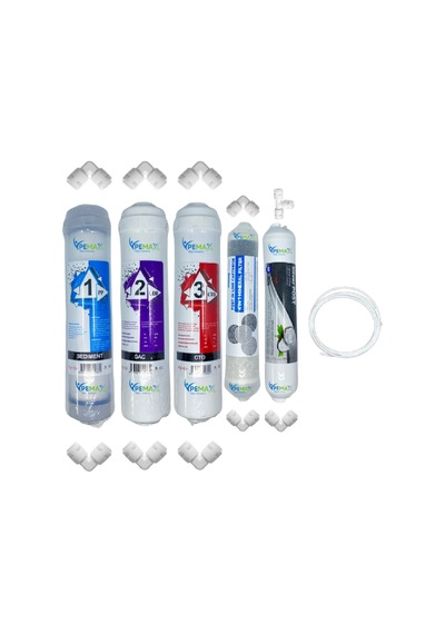 Pws Kapalı Kasa Su Arıtma Cihazlarına Std 5li Mebransız Şeffaf Mineral+gümüş İyonlu Tatlandırıcı Set