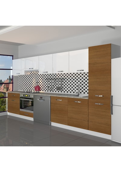 Decoraktiv Elite 325 Ankastre Fırın Modüllü Mdf Hazır Mutfak Dolabı - Tezgah Dahil - Ceviz - Beyaz Beyaz - Ceviz Decoraktiv Elite 325 Ankastre Fırın Modüllü Mdf Hazır Mutfak Dolabı - Tezgah Dahil - Ceviz - Beyaz Beyaz - Ceviz