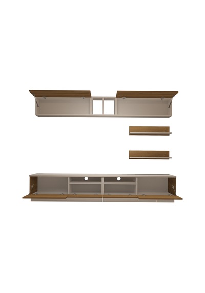 Decoraktiv Trendstyle 5220s Mdf Tv Ünitesi Tv Sehpası - Beyaz Pera Beyaz - Meşe