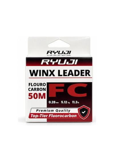 Fluorocarbon Lider Misina - Ryuji Winx Leader - 50 Mt - 0,28mm