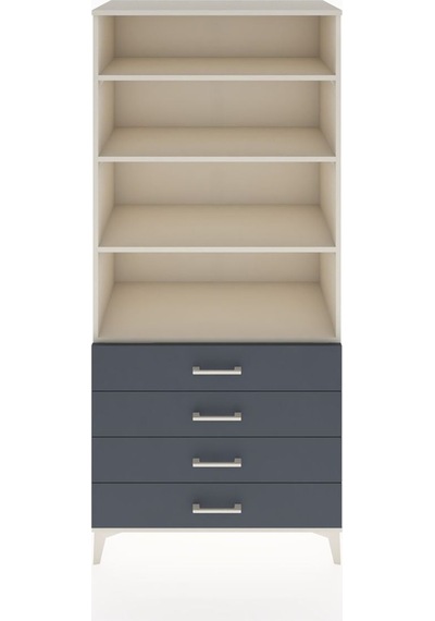 Hyperion Dolap 4 Raflı 4 Çekmeceli 88x44x195 Aytaşı-antrasit Aytaşı Hyperion Dolap 4 Raflı 4 Çekmeceli 88x44x195 Aytaşı-antrasit Aytaşı