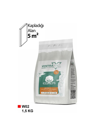 Duvar Kaplama Beyaz Ventrawall Canlı Sıva W02