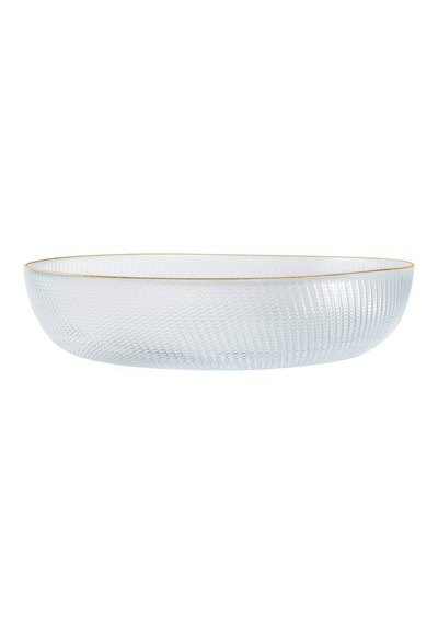 Angg Design Güneş Oval Cam Servis Kasesi - 23 Cm Renkli