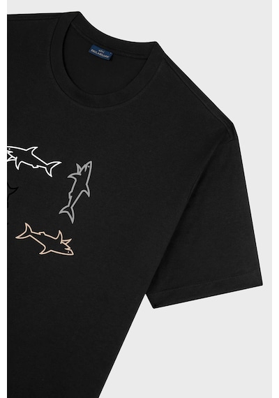 Paul & Shark Erkek T Shirt 24411088 011 Siyah SIYAH Siyah