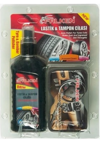 Falken Lastik Tampon Cilası Seti 200ml Cm-259