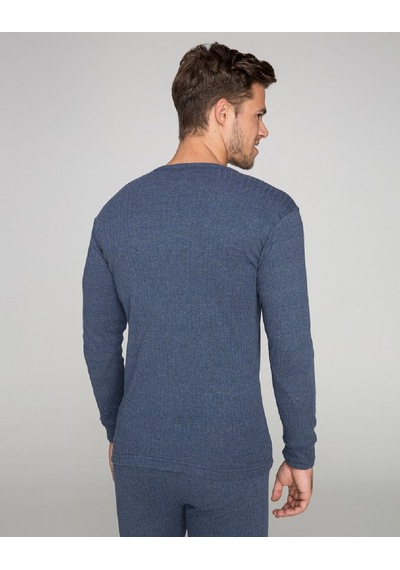 Thermoform Soft Unisex Uzun Kol Termal İçlik Fanila Lacivert Renkli