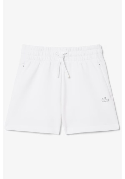 Lacoste Women's Cotton Jersey Shorts Kadın Pamuklu Şort Beyaz Beyaz