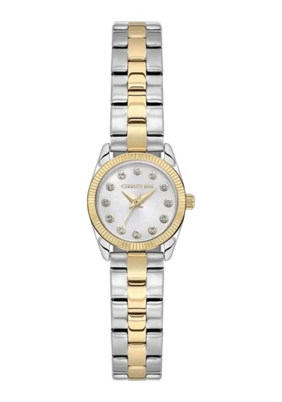 Cerruti 1881 Cıwlg0101006 Quartz Çelik Altın Rengi/gri 19 Mm Kadın/kız Kol Saati Gri