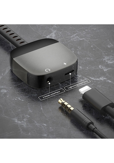Recci Rds-a12 Lightning 2in1 Şarj Ve Audio Ses Adaptörü