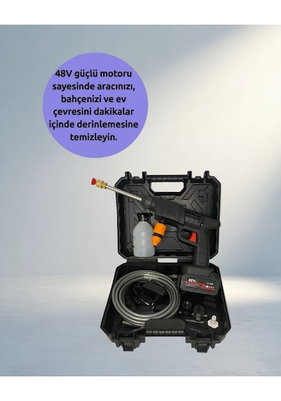 Taşınabilir Basınçlı Yıkama Tabancası 450psı 3 Metre Hortum