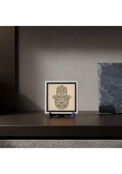 Fatma'nın Eli Silüetli Modern Dekoratif Obje, İç Mekanlar İçin Minimalist Aksesuar 10x10 Cm