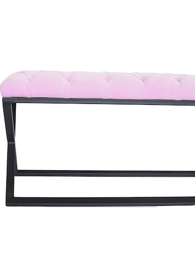 Varcera Pembe Chester Model Kapitoneli Puf&bench&koltuk&oturma Bankı&teddy Puff&yatak Odası Takımı Önü&ucu