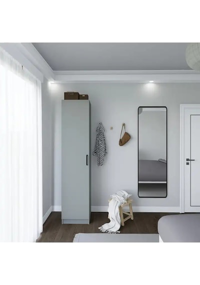 Yaman Tek Kapaklı 4 Raflı Çok Amaçlı Mutfak Kiler Ve Banyo Dolabı - Luna Luna