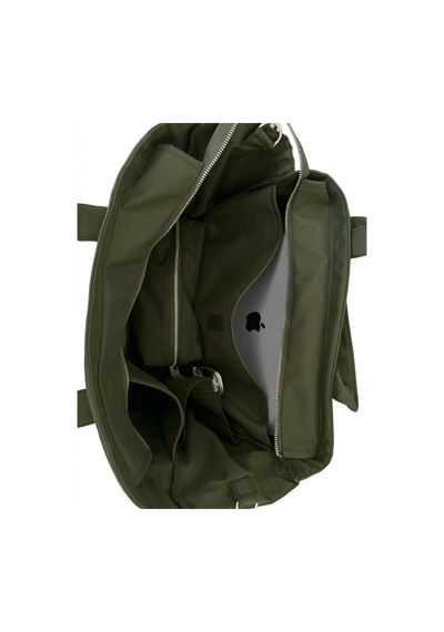 Tuttobene Idıly Büyük Boy Çok Cepli Laptop Ve Evrak Çantası - Premium İşçilik Ve Tasarım - Elde, Omuzda Ve Çapraz Askılı İş Ve Okul Çantası Tb013 Haki